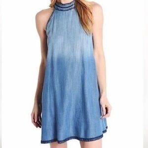 Bella Dahl Chambray Halter Dress S